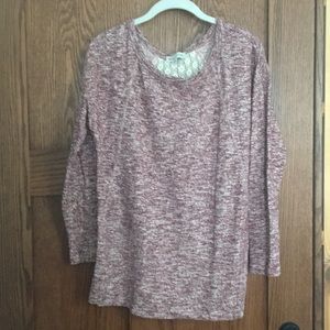 Sweater with lace back